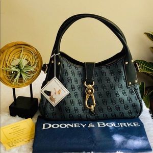 Dooney & Bourke Medium Logo Lock Satchel NEW